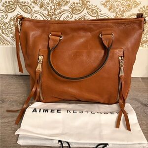 Aimee Kestenberg Brown Leather Shoulder Bag